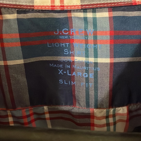 J Crew - 3 Men’s plaid button down shirt - all XL Slim Fit - Picture 4 of 13